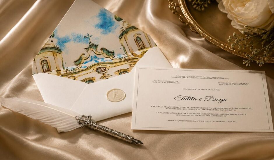 Papel e Poesia: convites de casamento que transformam a primeira impressão em uma lembrança inesquecível