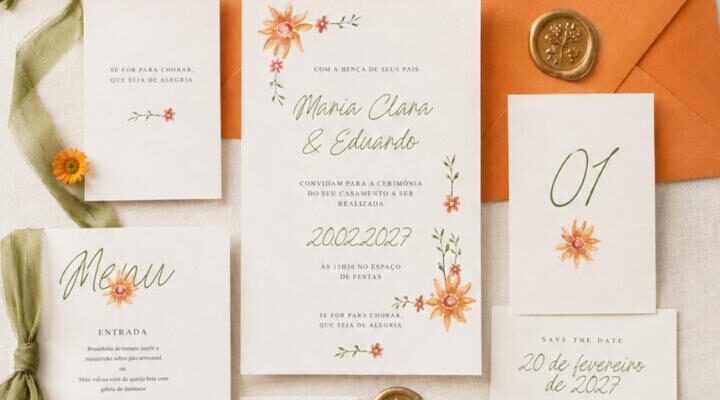Papelaria de casamento com significado: quando cada detalhe conta a história do casal